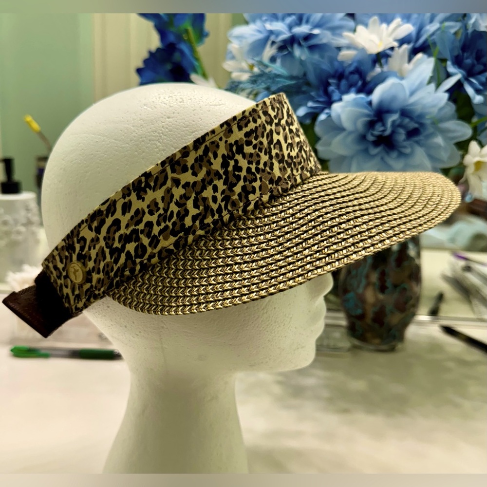 Cheetah Wicker Sun Visor W/ Velcro